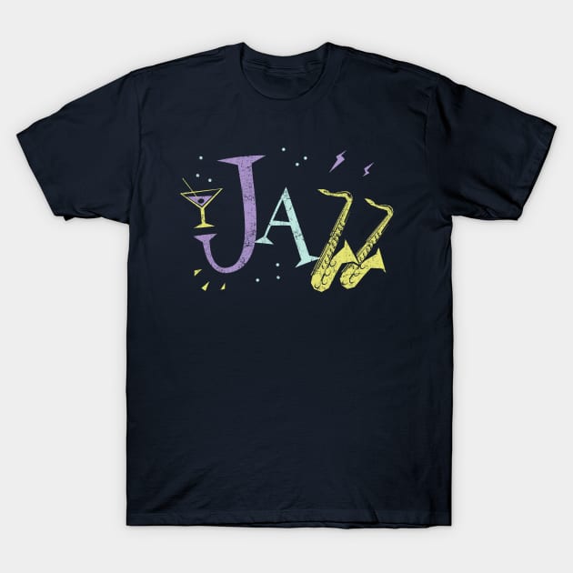 Jazz Funny Music T-Shirt by Designkix